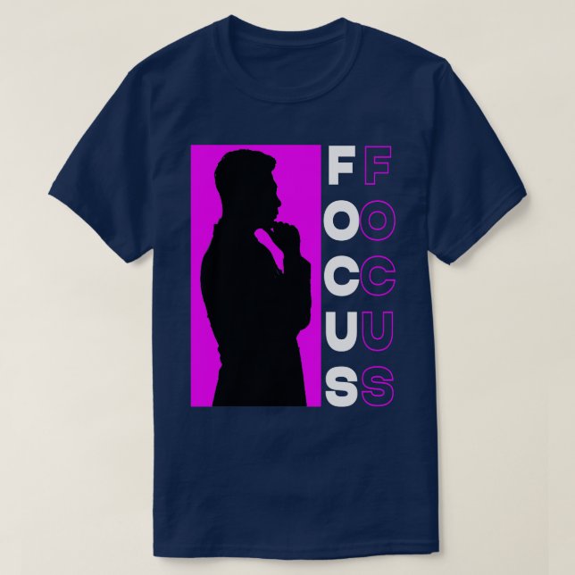 T-shirt Focus pourpre (Design devant)