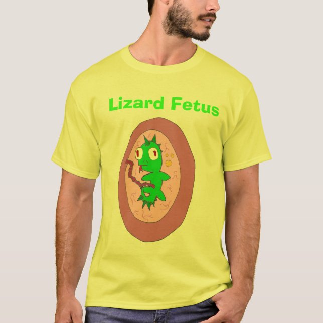 T-shirt Foetus de lézard (Devant)