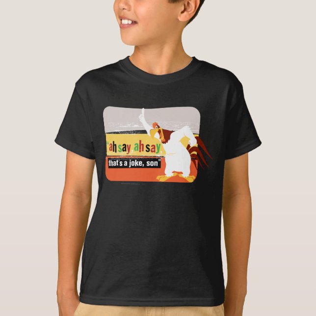 T-shirt Foghorn C'est une blague, Fils (Devant)