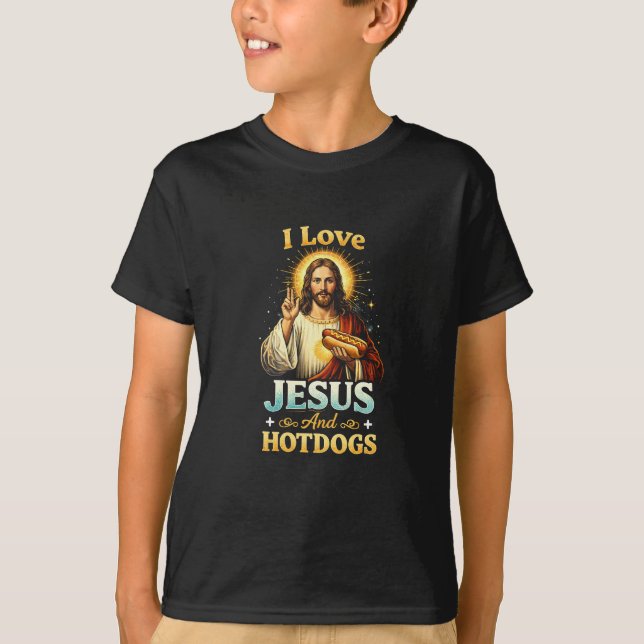 T-shirt Foi, Amour et Hotdogs (Devant)