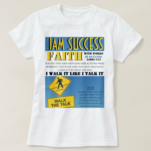 T-SHIRT FOI AVEC ŒUVRES (Design devant)