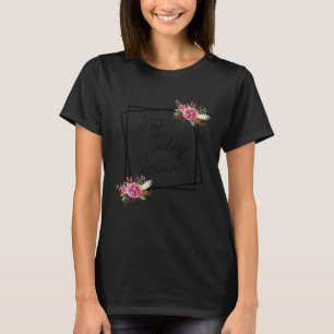 T-shirt Foi Chrétienne Florale Pas Aujourd'Hui Satan Bible