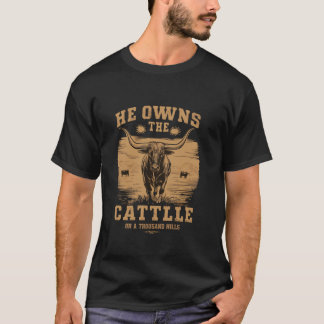 T-shirt Foi chrétienne Il possède le bétail