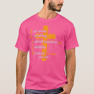 T-shirt Foi chrétienne Jésus Jean