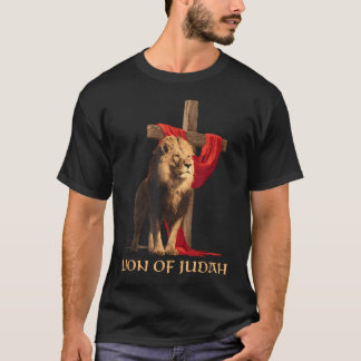 T-shirt Foi chrétienne Lion de Juda