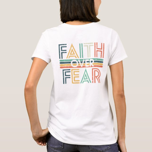 T-shirt foi chrétienne plutôt que la peur (Dos)