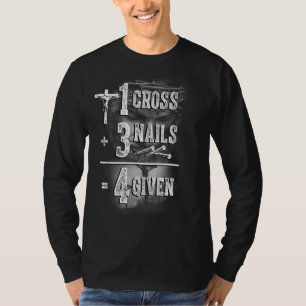 T-shirt Foi croisée des ongles sur l'équipe Jésus,1 Croix