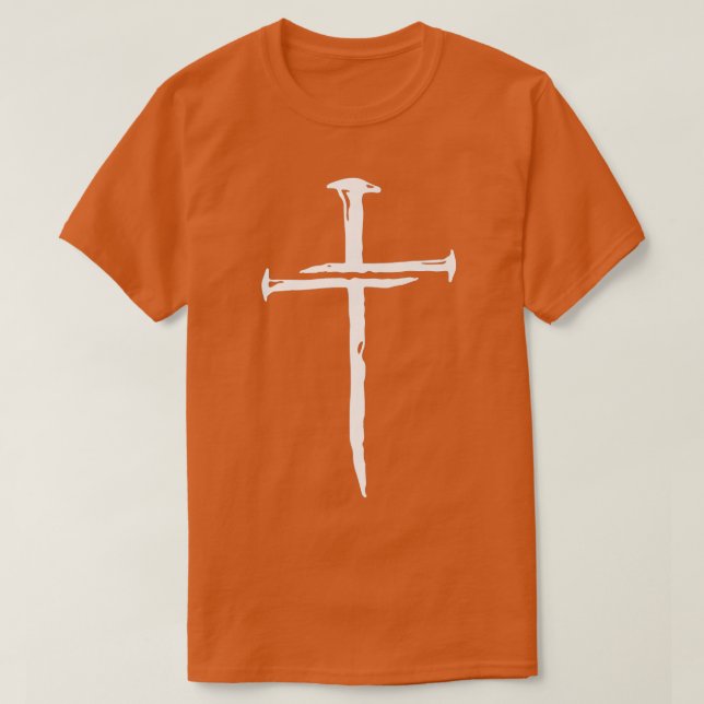 T-shirt Foi croisée des ongles sur l'équipe Jésus 1 Croix  (Design devant)