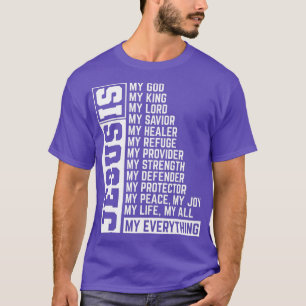 T-shirt Foi Croix Chrétienne Religion Jésus Seigneur Don
