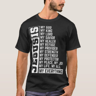 T-shirt Foi Croix Chrétienne Religion Jésus Seigneur Don J
