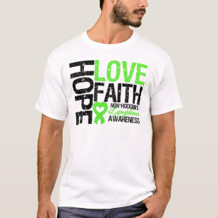 T-shirt Foi d'amour d'espoir de lymphome non Hodgkinien