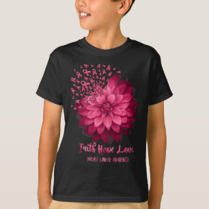 T-shirt Foi de marguerite Espérance Amour Cancer du sein F