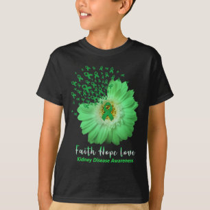 T-shirt Foi Espoir Amour Maladie Rénale Sensibilisation Ru