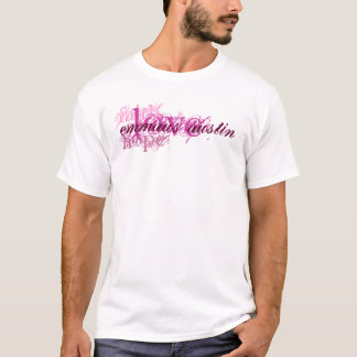 T-shirt Foi, espoir, amour - violet