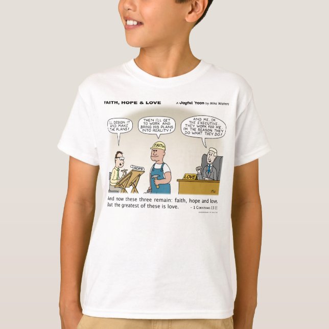 T-shirt Foi, espoir et amour (Devant)