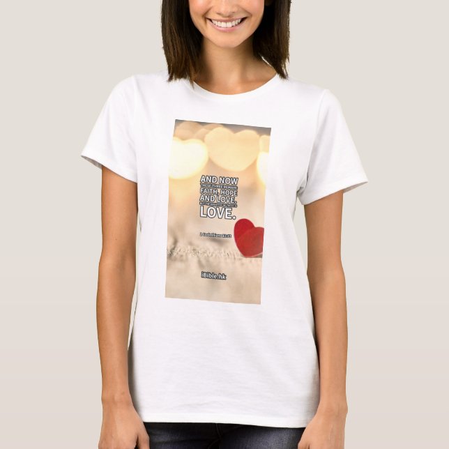 T-SHIRT FOI, ESPOIR ET AMOUR (Devant)