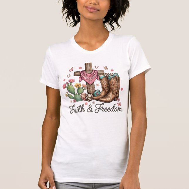 T-shirt Foi et liberté occidentales  (Devant)
