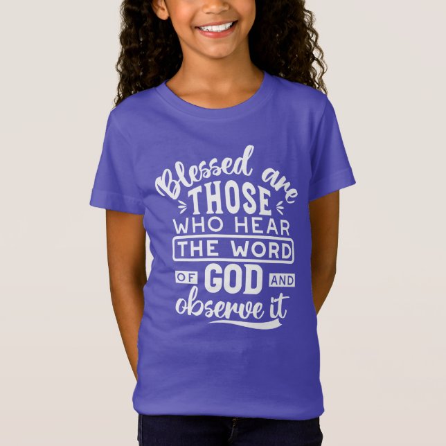 T-Shirt Foi et obéissance – Écriture inspirante (Devant)