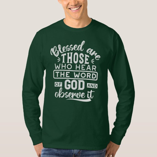 T-shirt Foi et obéissance – Écriture inspirante (Devant)