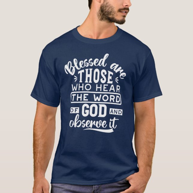 T-shirt Foi et obéissance – Écriture Inspirante (Devant)