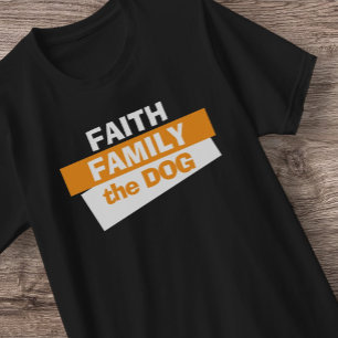 T-shirt Foi Famille Amoureux des chiens race Famille Anima