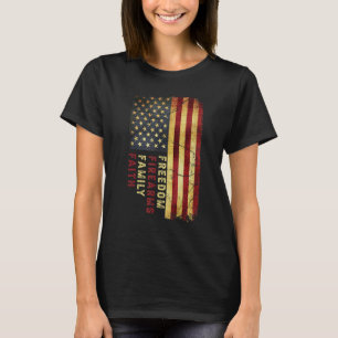 T-shirt Foi Famille Armes à feu Liberté Patriotique Améric