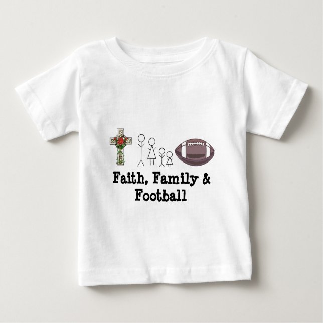 T-shirt Foi, Famille et Football (Devant)