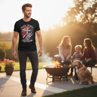 T-shirt Foi, Famille, Liberté
