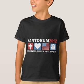 T-shirt Foi, famille, liberté et pièce en t d'obscurité de