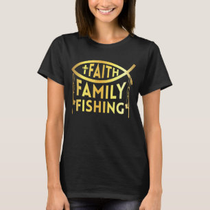T-shirt Foi Famille Pêche Chrétien Pêcheur