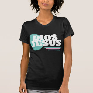 T-shirt Foi géométrique rose Dios Christian Slang