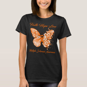 T-shirt Foi papillon Espoir Aimer la sclérose en plaques