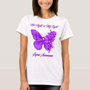 T-shirt Foi papillon Espoir Aimer Lupus Sensibilisation