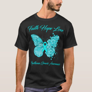T-shirt Foi papillon Hope Love Myasthenia Gravis Award