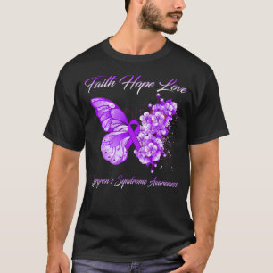T-shirt Foi papillon Hope Love Sjorgren_s Syndrome Awar