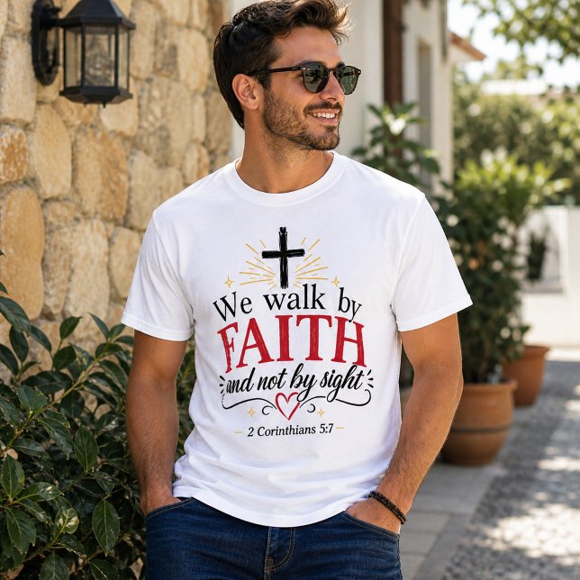 T-shirt Foi sur la peur chrétienne (Créateur téléchargé)