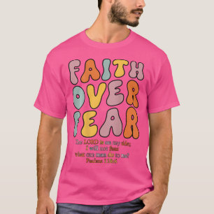 T-shirt Foi sur la peur Filles chrétiennes Jésus Religieux