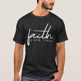 T-shirt Foi sur la peur garçon chrétien