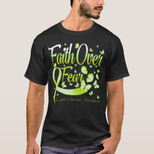 T-shirt Foi sur la peur Lyme Maladie de conscience Papillo