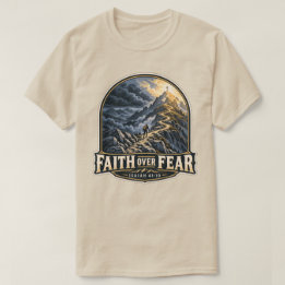 T-shirt Foi sur la peur Montagne Esaïe 41:10
