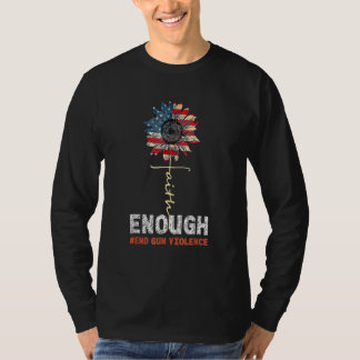 T-shirt Foi Tournesol Orange Assez Fin Violence Feu Usa