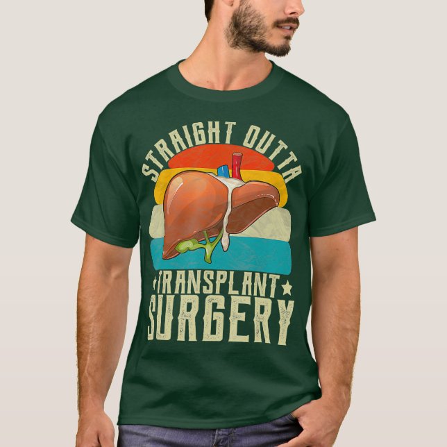 T-shirt Foie Droit Devant Transplanter Chirurgie Survivant (Devant)