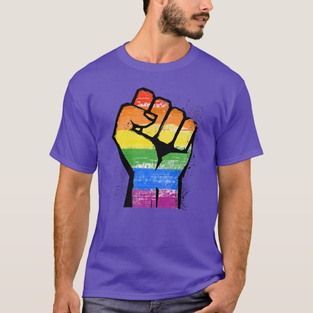 T-shirt Fois de résistance LGBT (Devant)