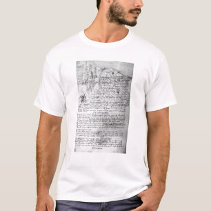 T-shirt Fol.145v-b, page du carnet de da Vinci