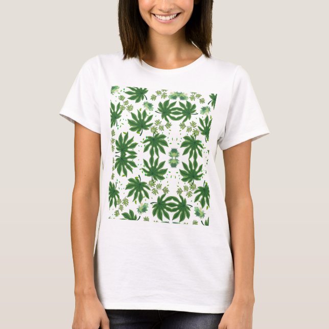T-shirt Folhas Verdes (Devant)