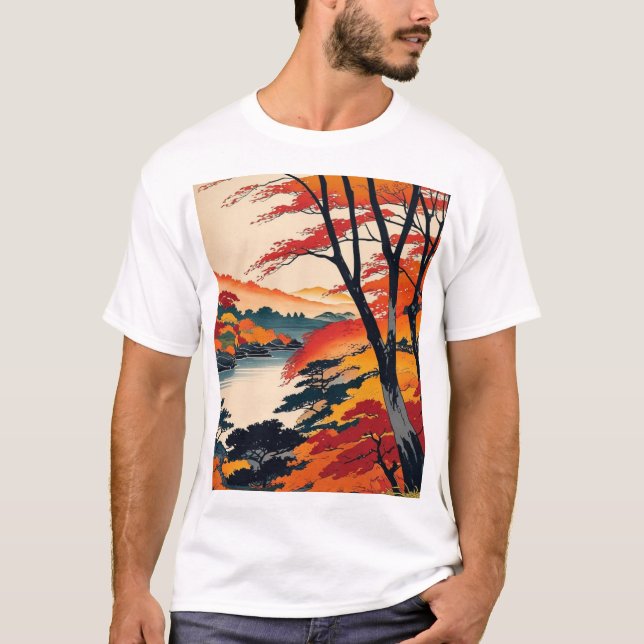 T-shirt Foliage d'automne japonais2 (Devant)