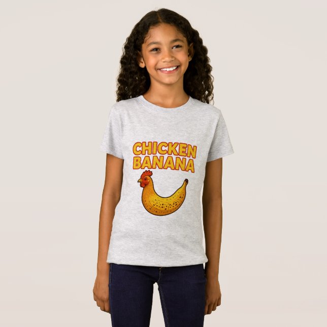T-Shirt Folie de banane de poulet 🐔 🍌 (Devant entier)