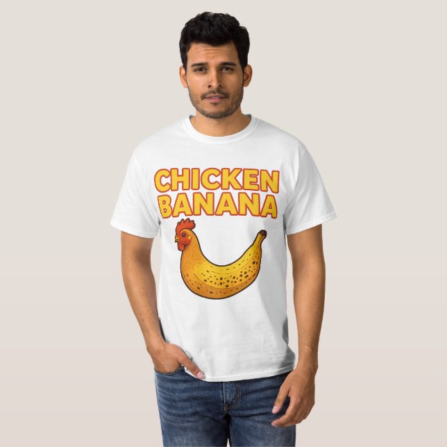 T-shirt Folie de banane de poulet 🐔 🍌 (Devant entier)