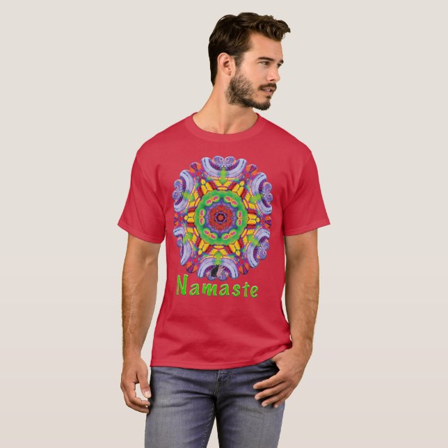 T-shirt Folie Namaste Kaléidoscope (Devant entier)