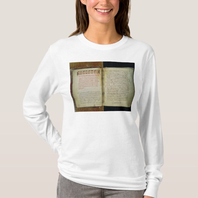 T-shirt Folios d'évangile de St Sergius de Radonezh (Devant)